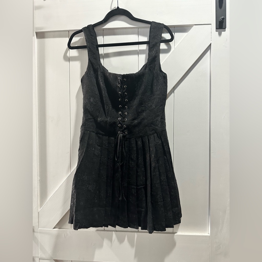 Mini Black dress Jacquard
